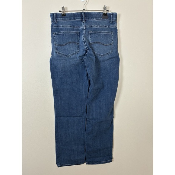 Lee Modern Series Total Freedom Dark Wash‎ Straight Leg Stretch Jeans Sz 8 - Picture 2 of 10